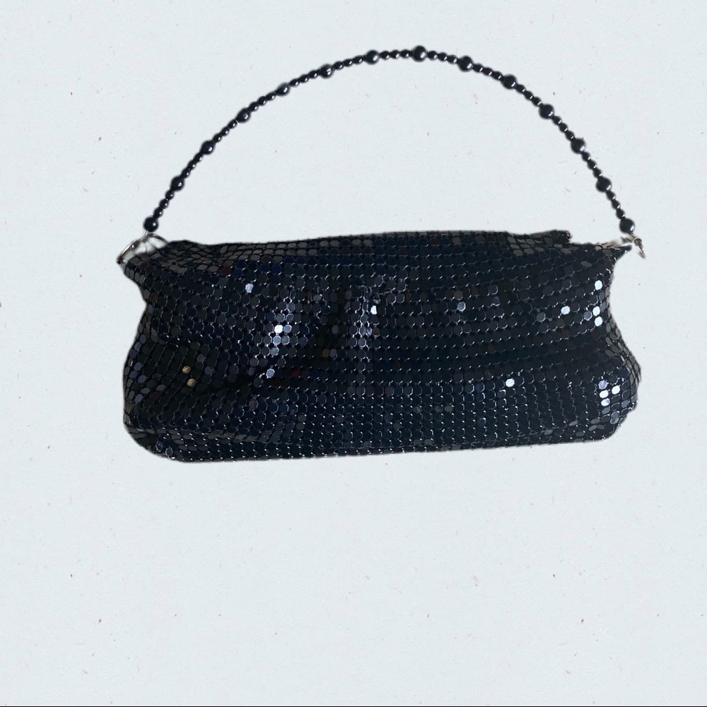 Cute Sparkly Black Chainmail Purse